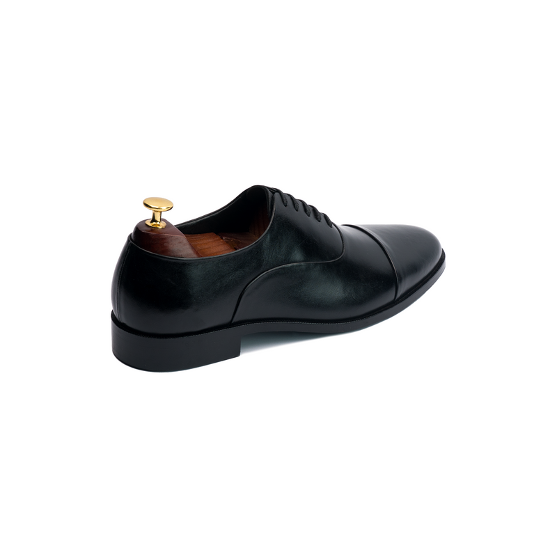 Black Leather Oxford Shoes