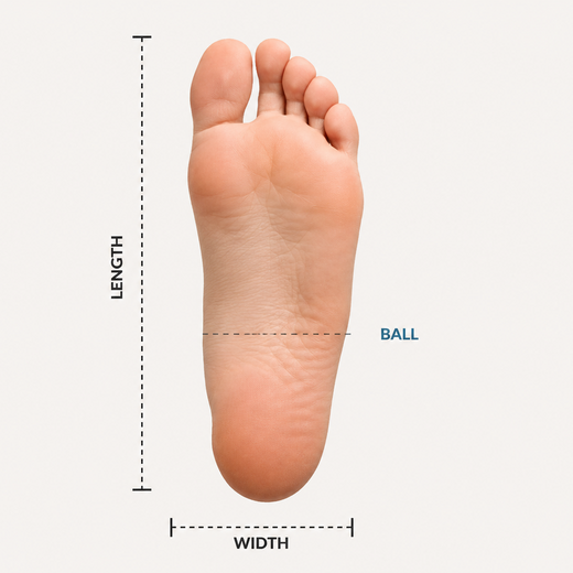 Foot measurement diagram